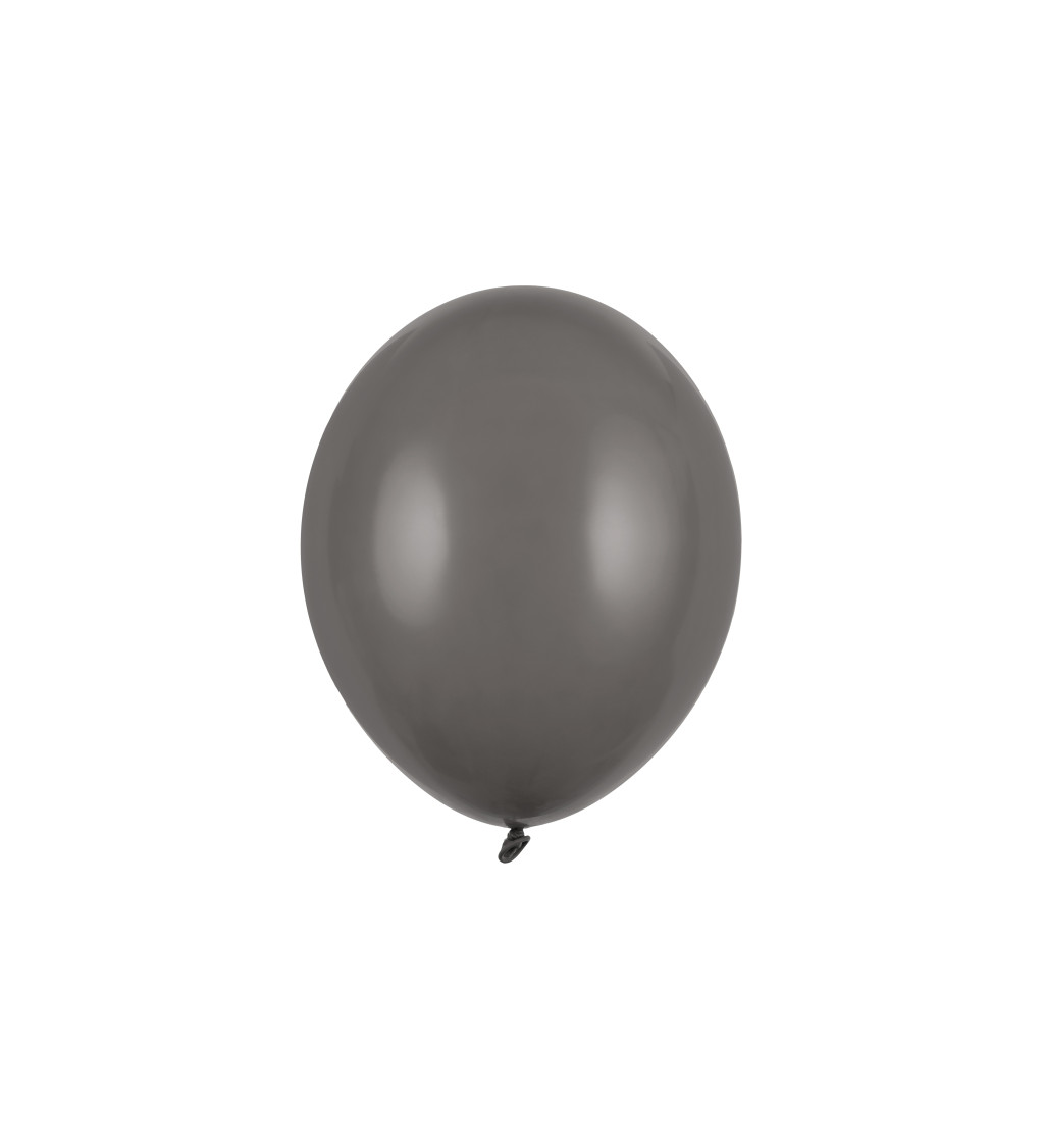 Latexové balónky 27 cm šedé, 10 ks