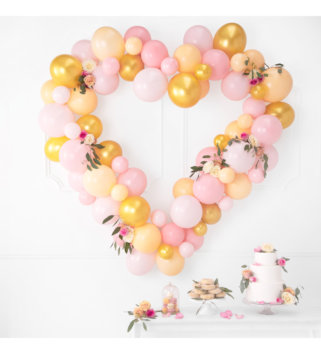 Latexové balónky 27 cm baby pink, 10 ks