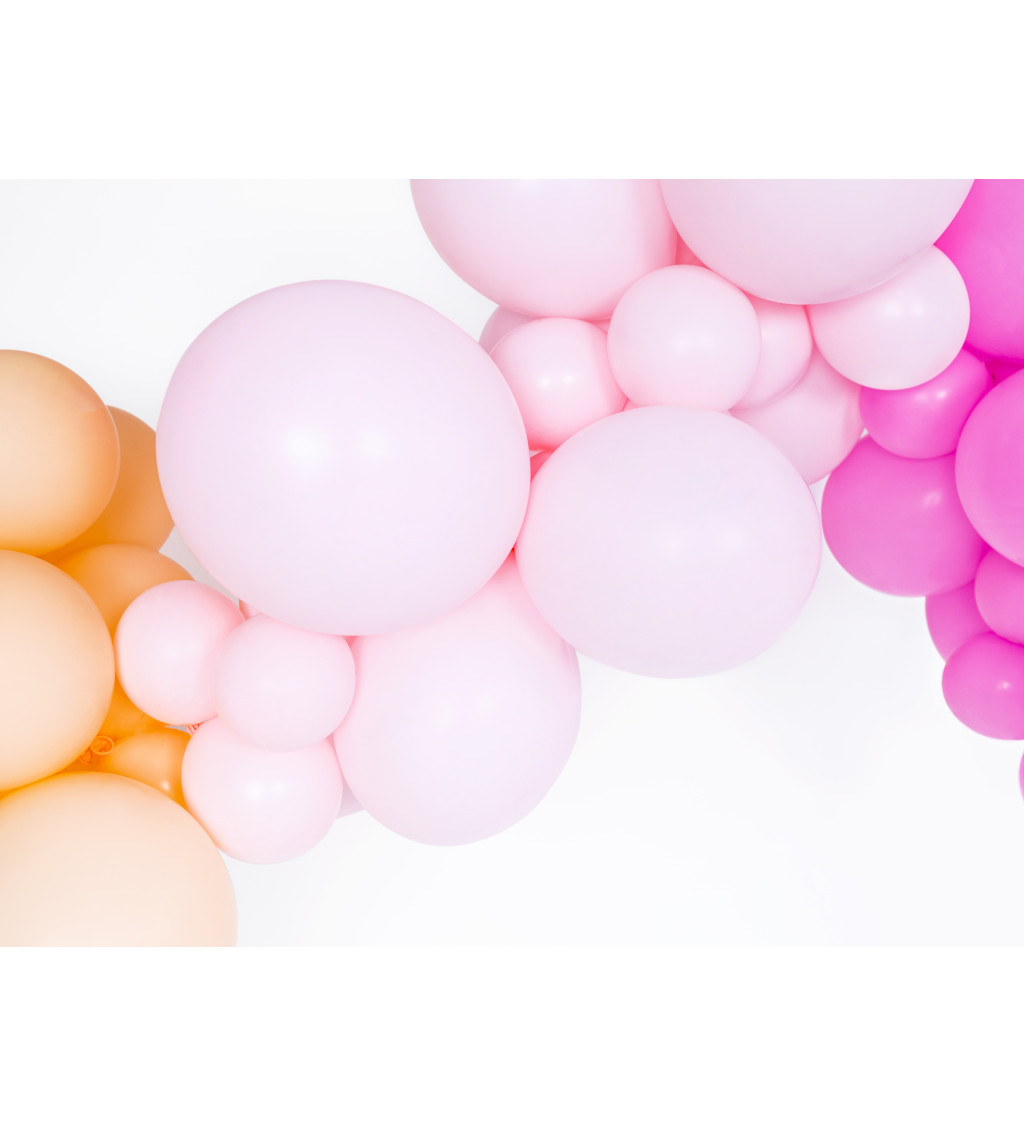 Latexové balónky 27 cm světle růžové, 10 ks