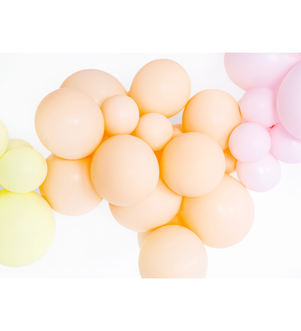 Latexové balónky 27 cm světle oranžové, 10 ks