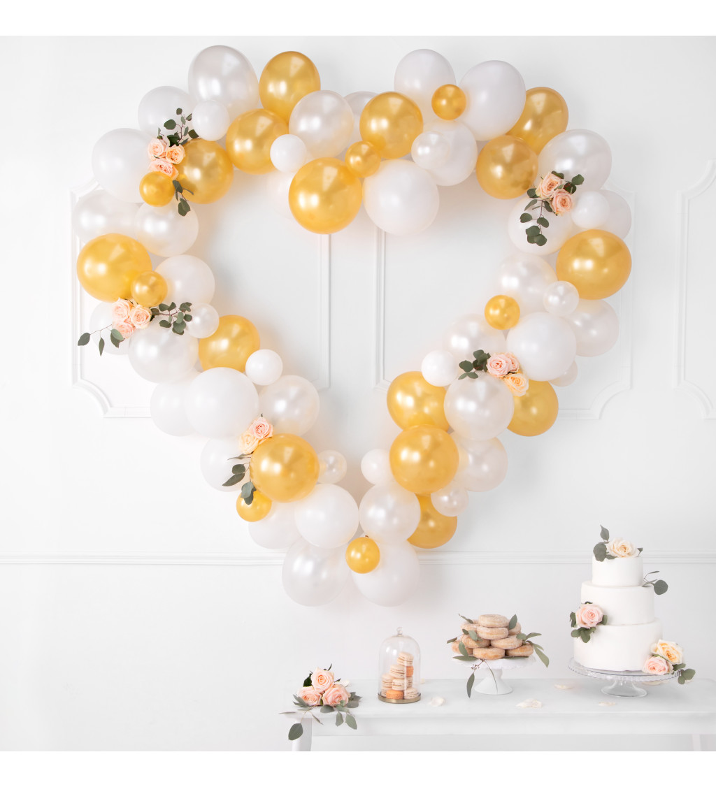 Latexové balónky 30 cm čistě bílé, 10 ks