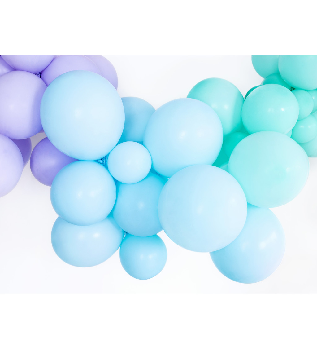 Latexové balónky 27 cm pastelové, modré, 10 ks