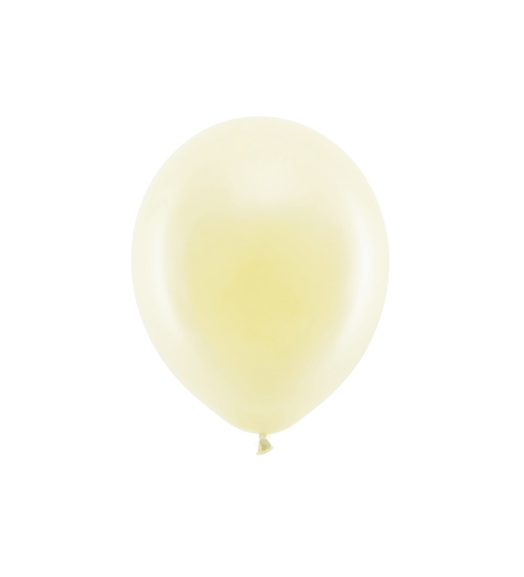 Latexové balónky 30 cm krémové, 10 ks