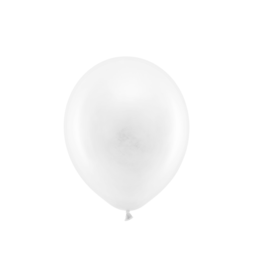 Latexové balónky 30 cm pastelové, bílé, 10 ks