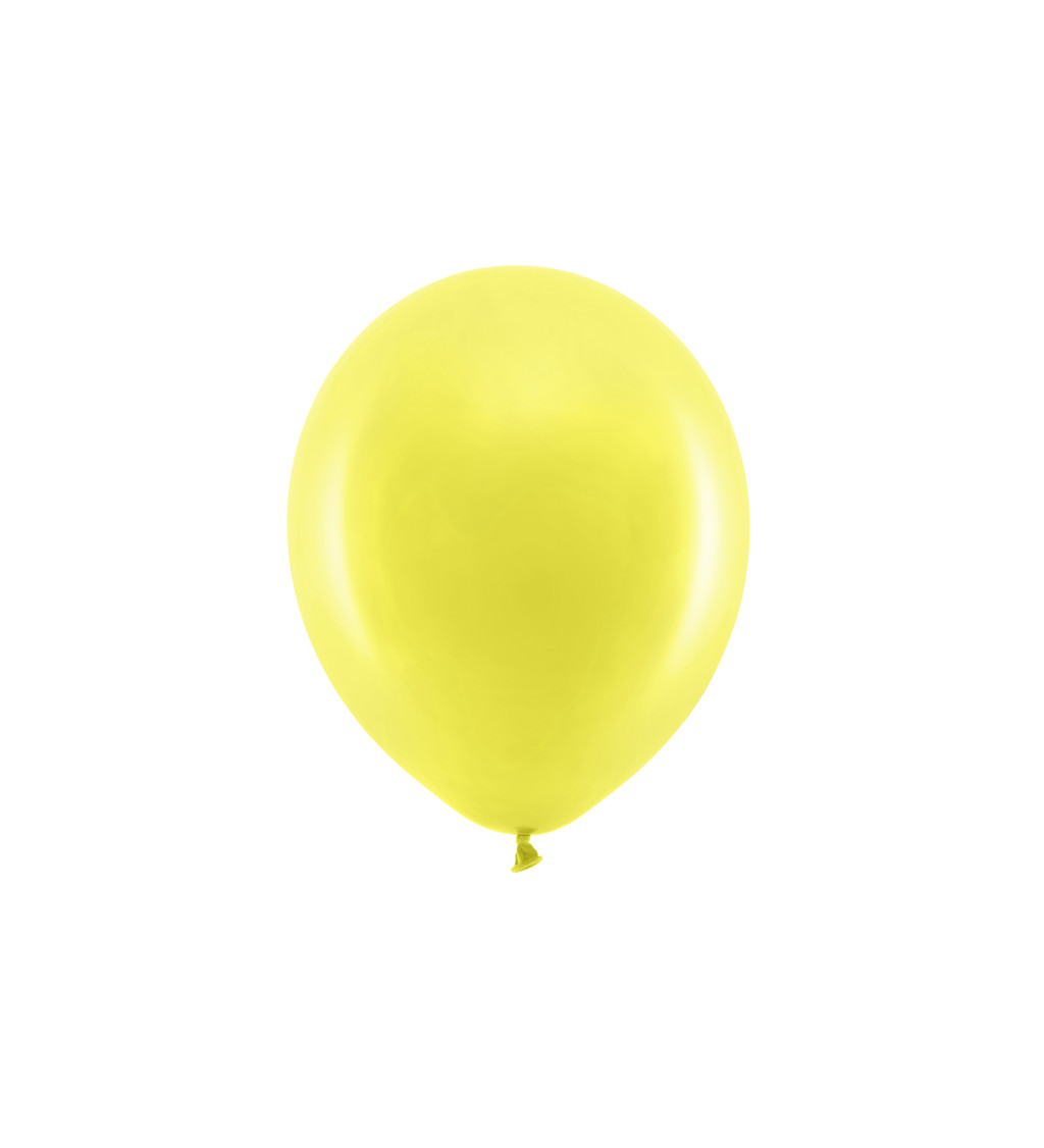 Latexové balónky 23 cm pastelové, žluté, 10 ks