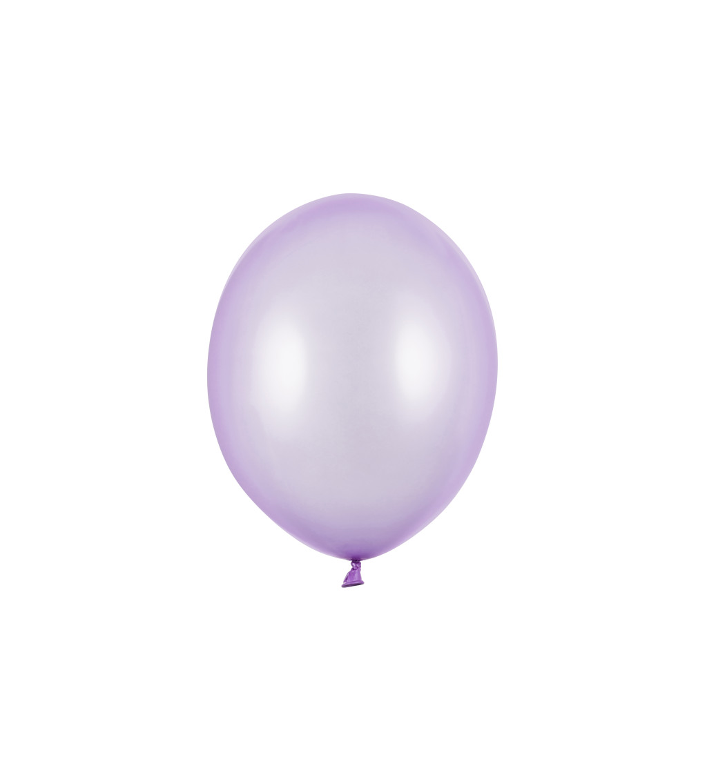 Latexové balónky 27 cm metalické, fialové, 10 ks