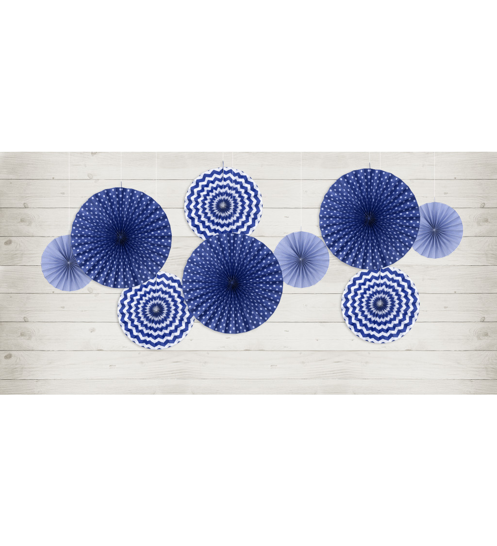 Dekorativní rozety modré
