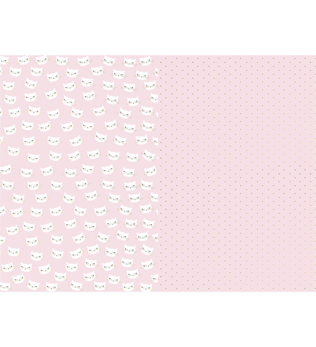 Balicí papír - růžové kočičky