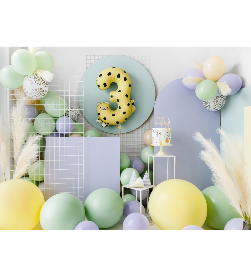 Latexový balónek obří pastelový žlutý 1 m