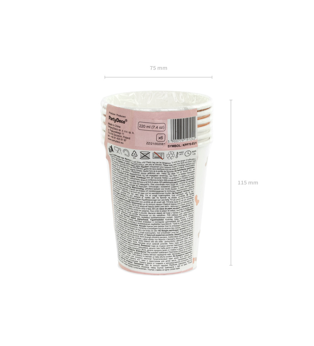 Kelímky s potiskem penisu