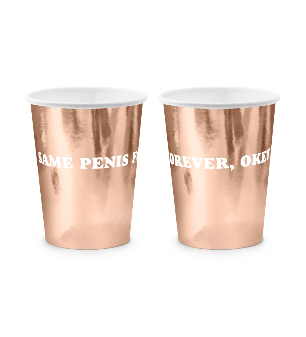 Kelímky s potiskem penisu