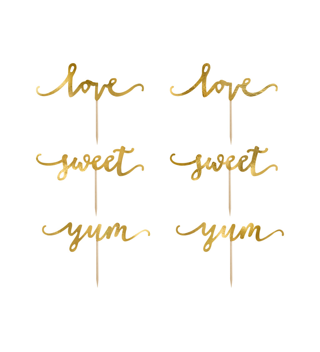 Zlatý nápis Love