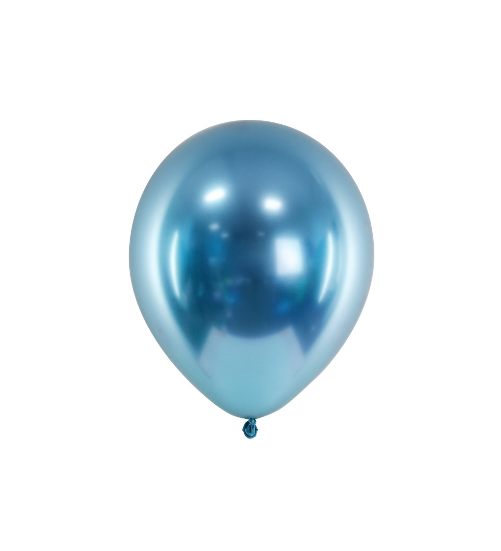 Balonek chromový modrý