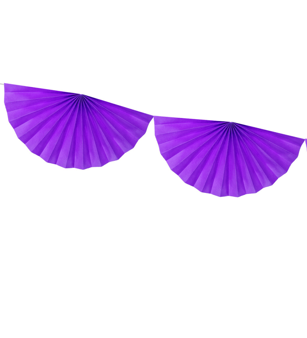 Girlanda ve tvaru fialového vějíře