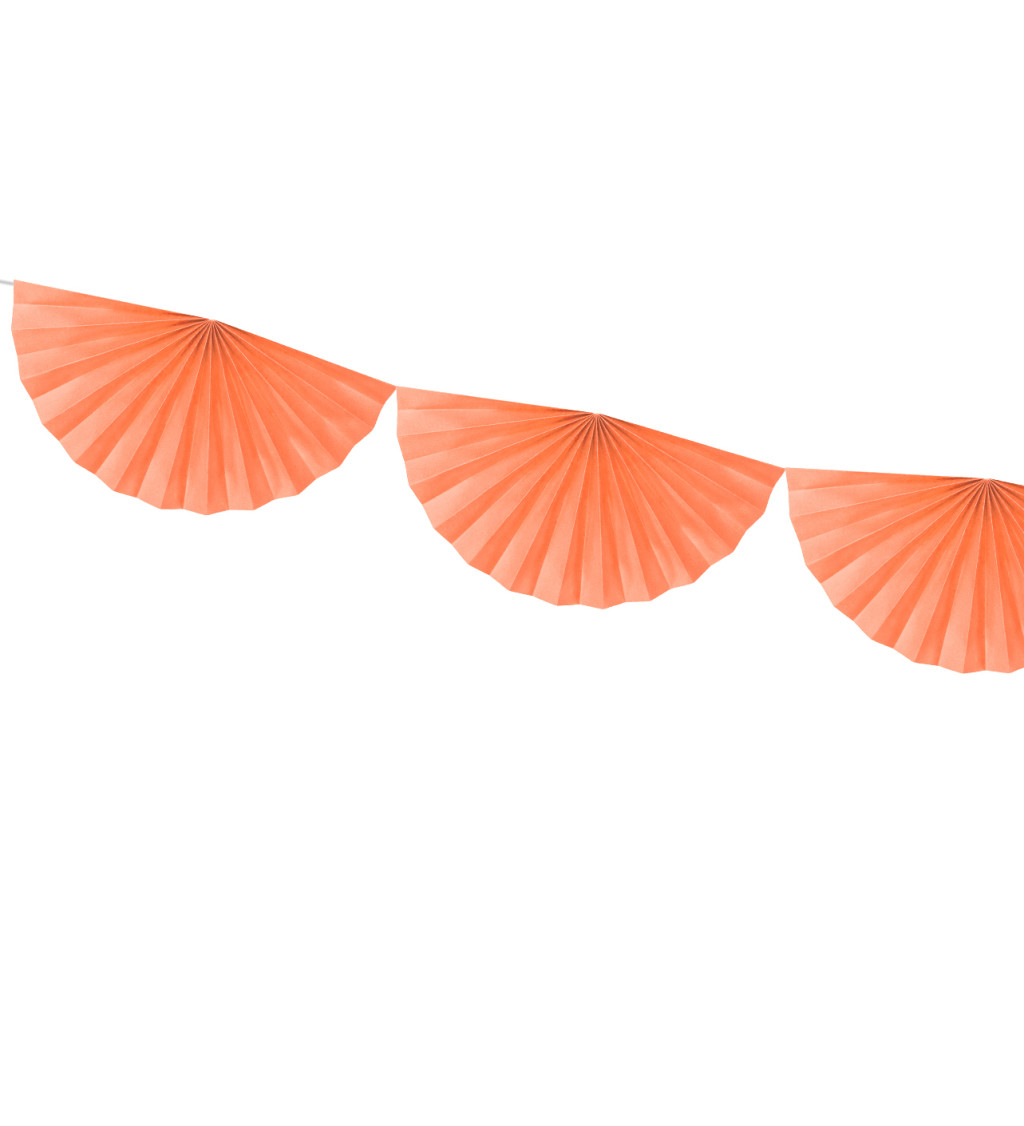 Girlanda papírová oranžová