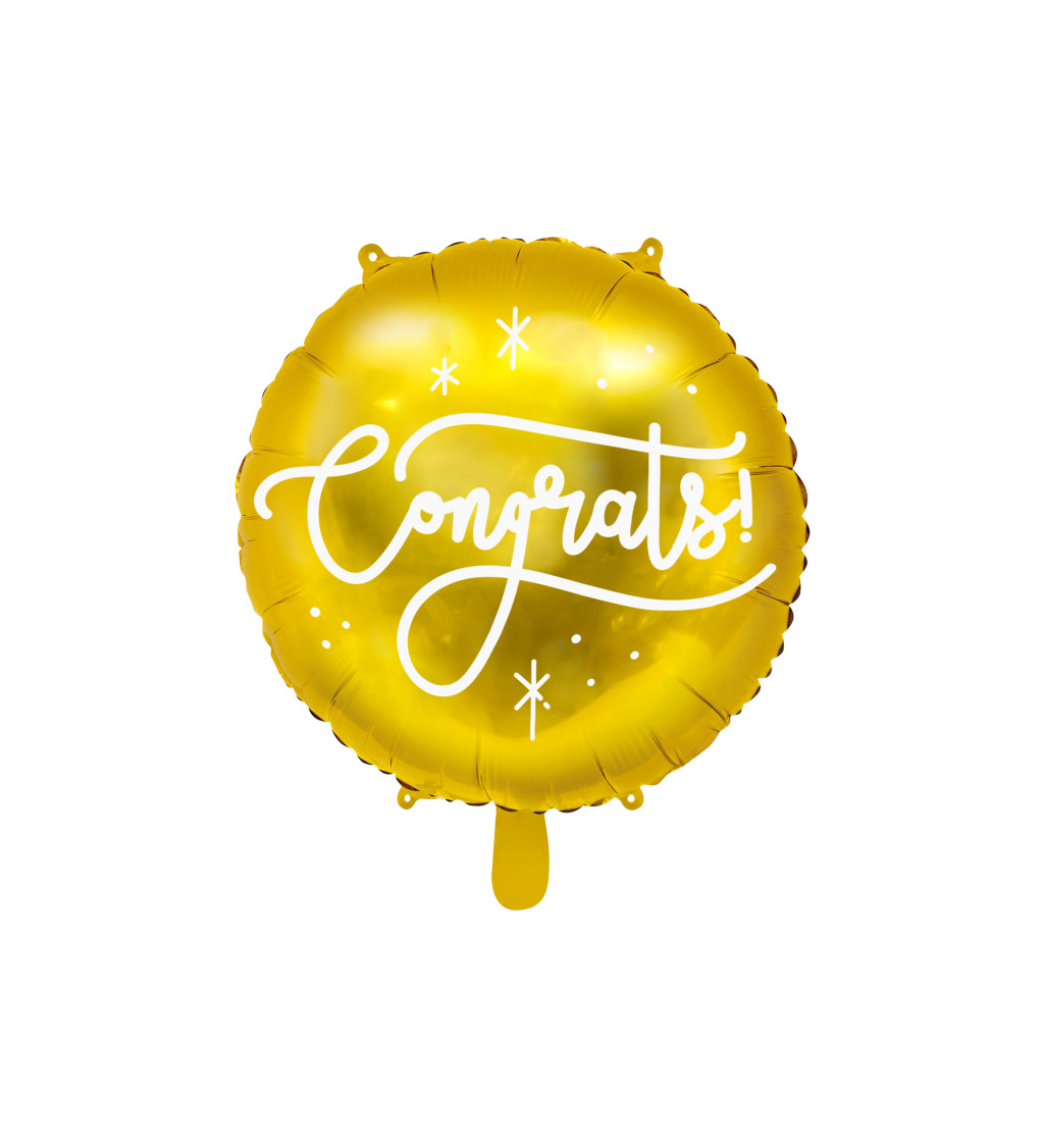Fóliový balónek Congrats zlatý