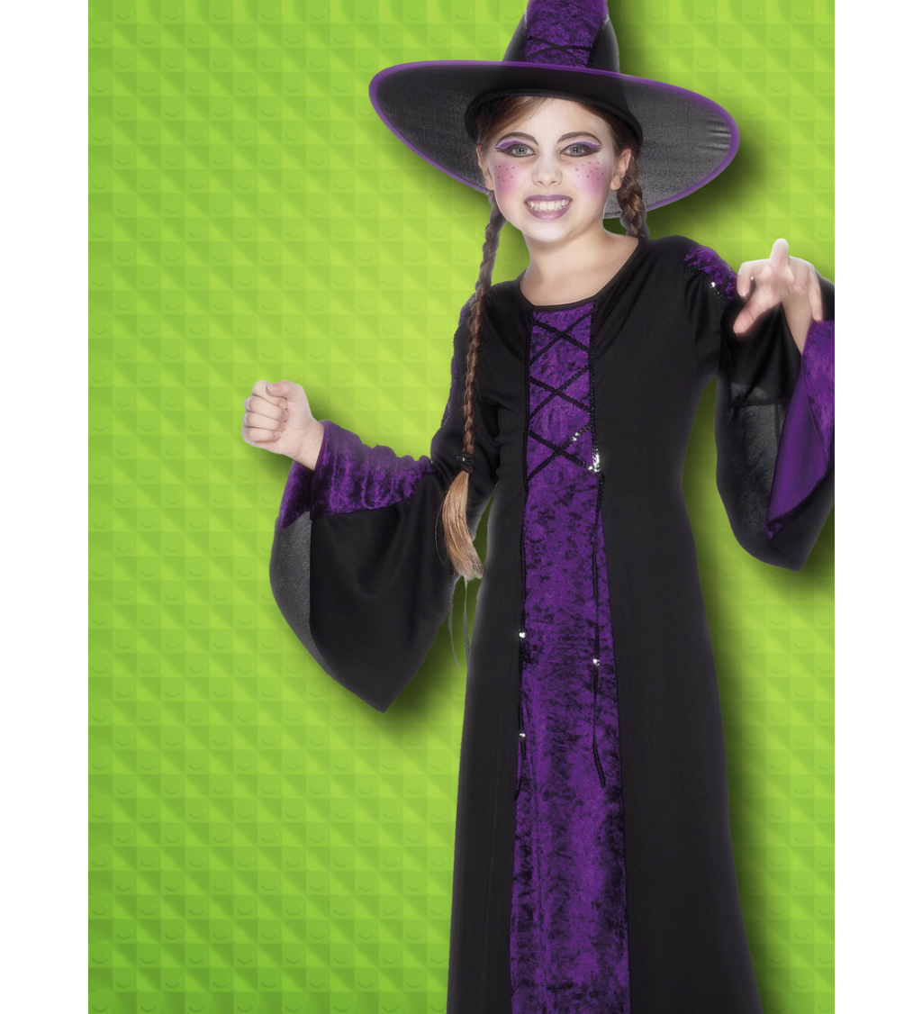 Dětský kostým - čarodějnice deluxe