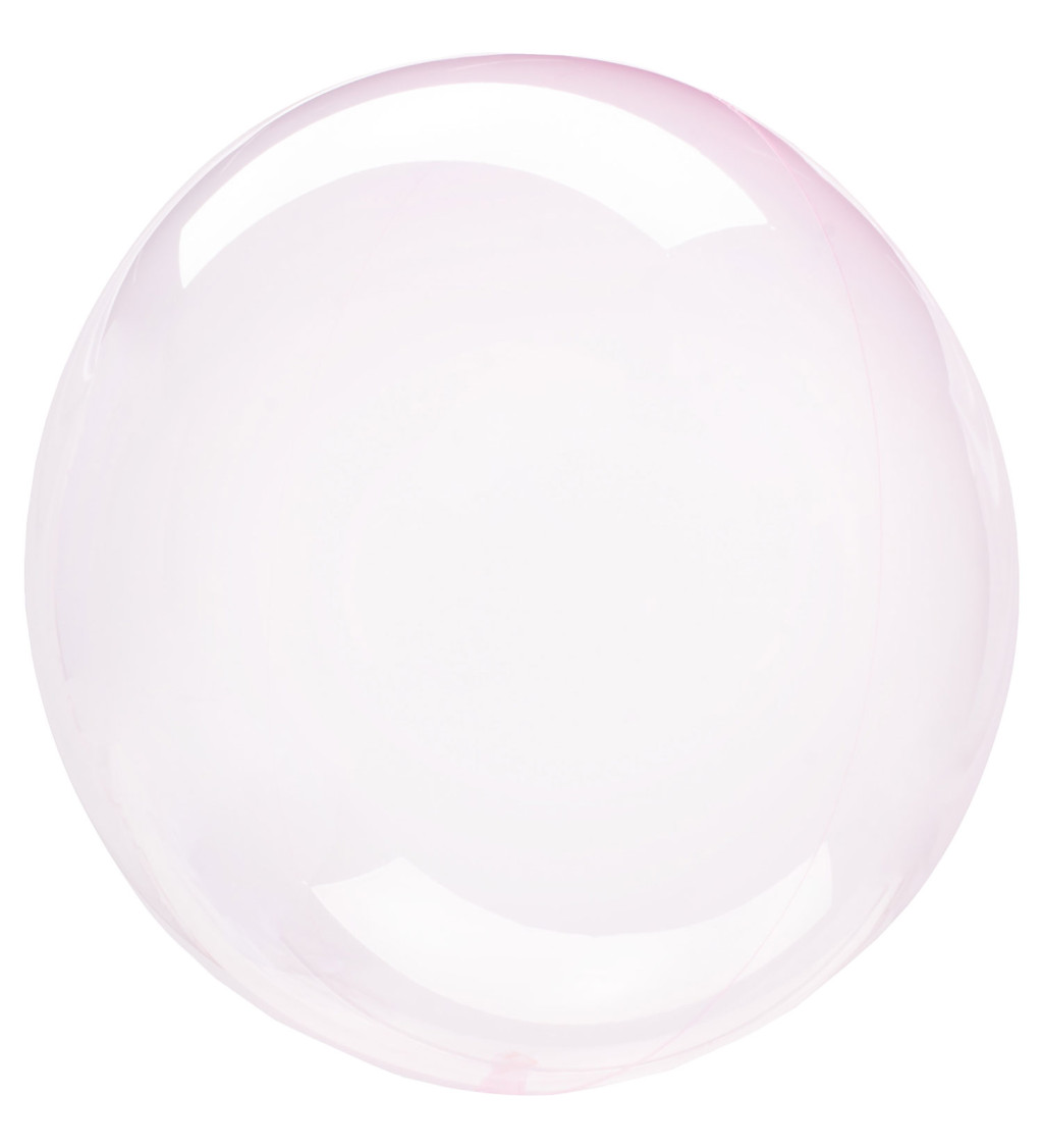 Průhledný balón - růžový