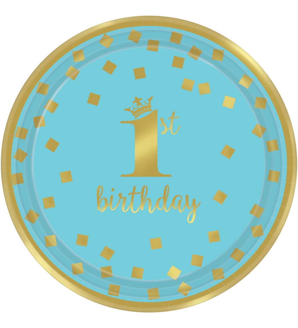 Talířky 1 rok modré