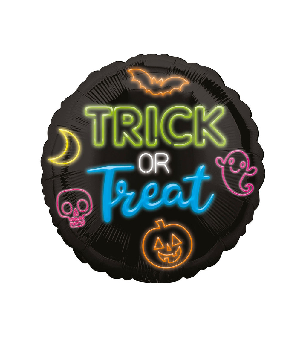 Fóliový balónek Trick or Treat barevný