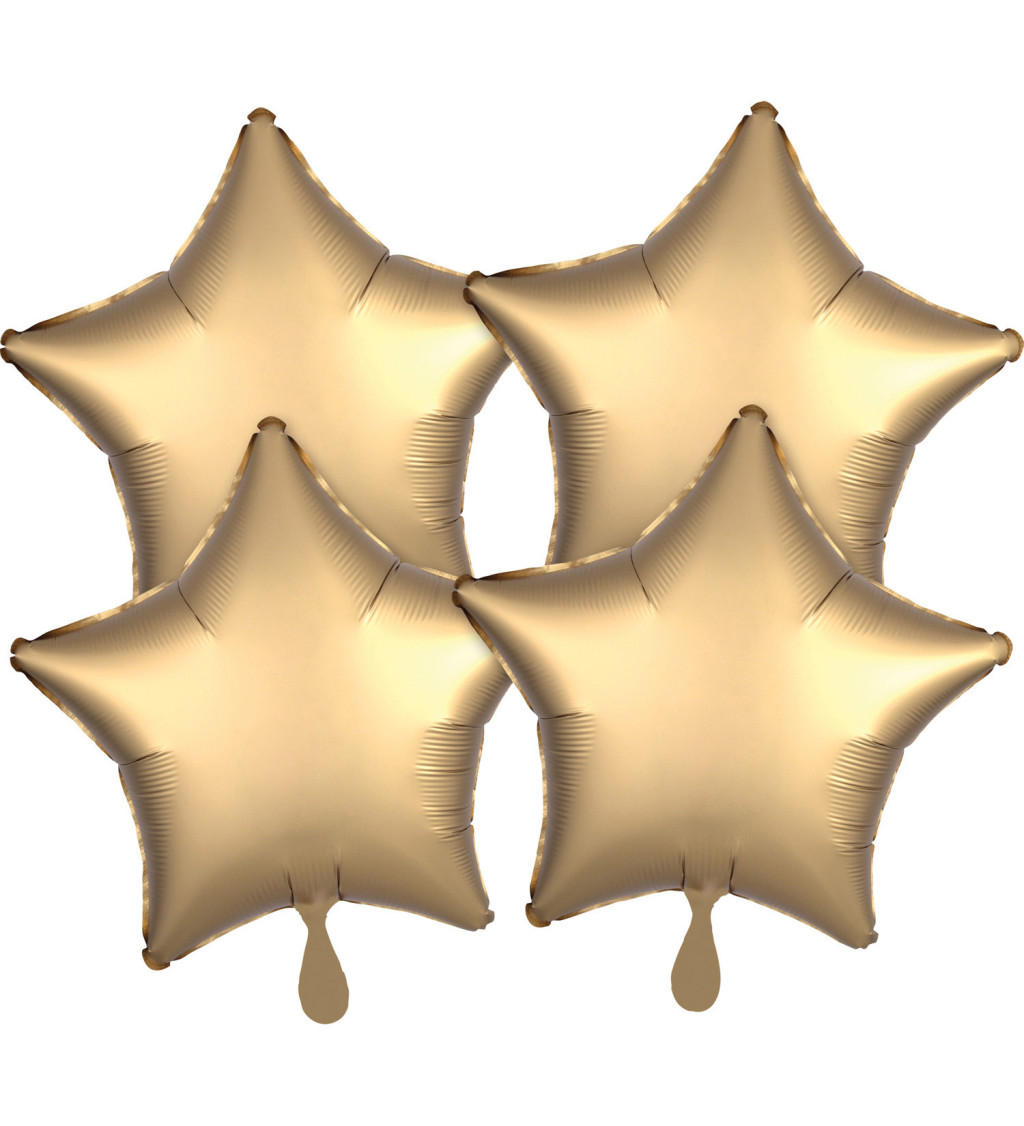 Set balónků - zlaté hvězdy