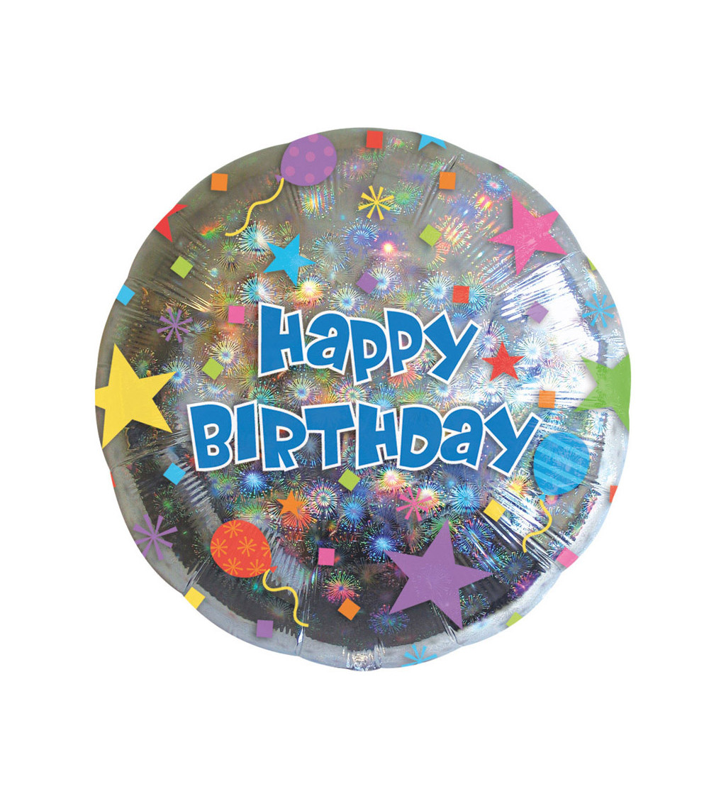Fóliový balónek Happy Birthday