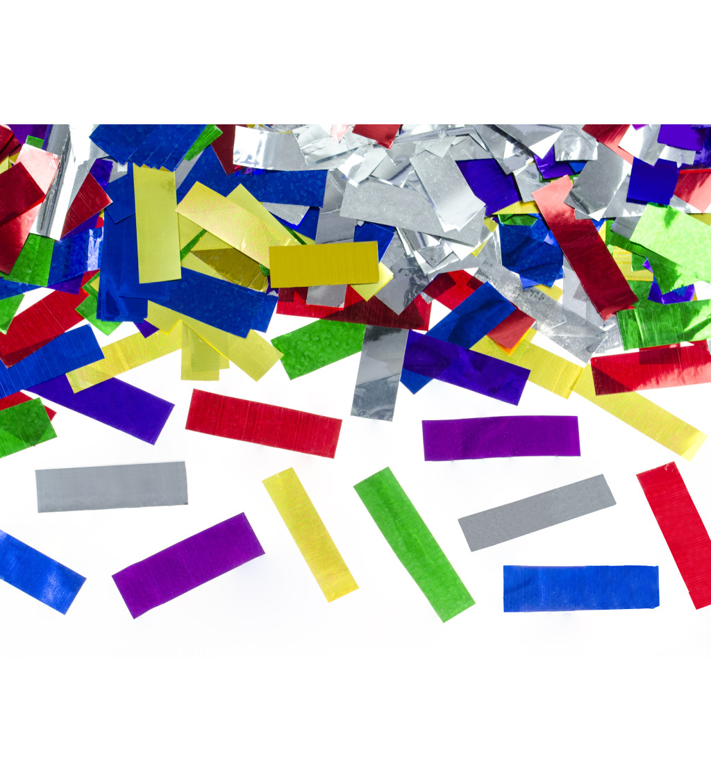 Vystřelovací konfety barevné proužky