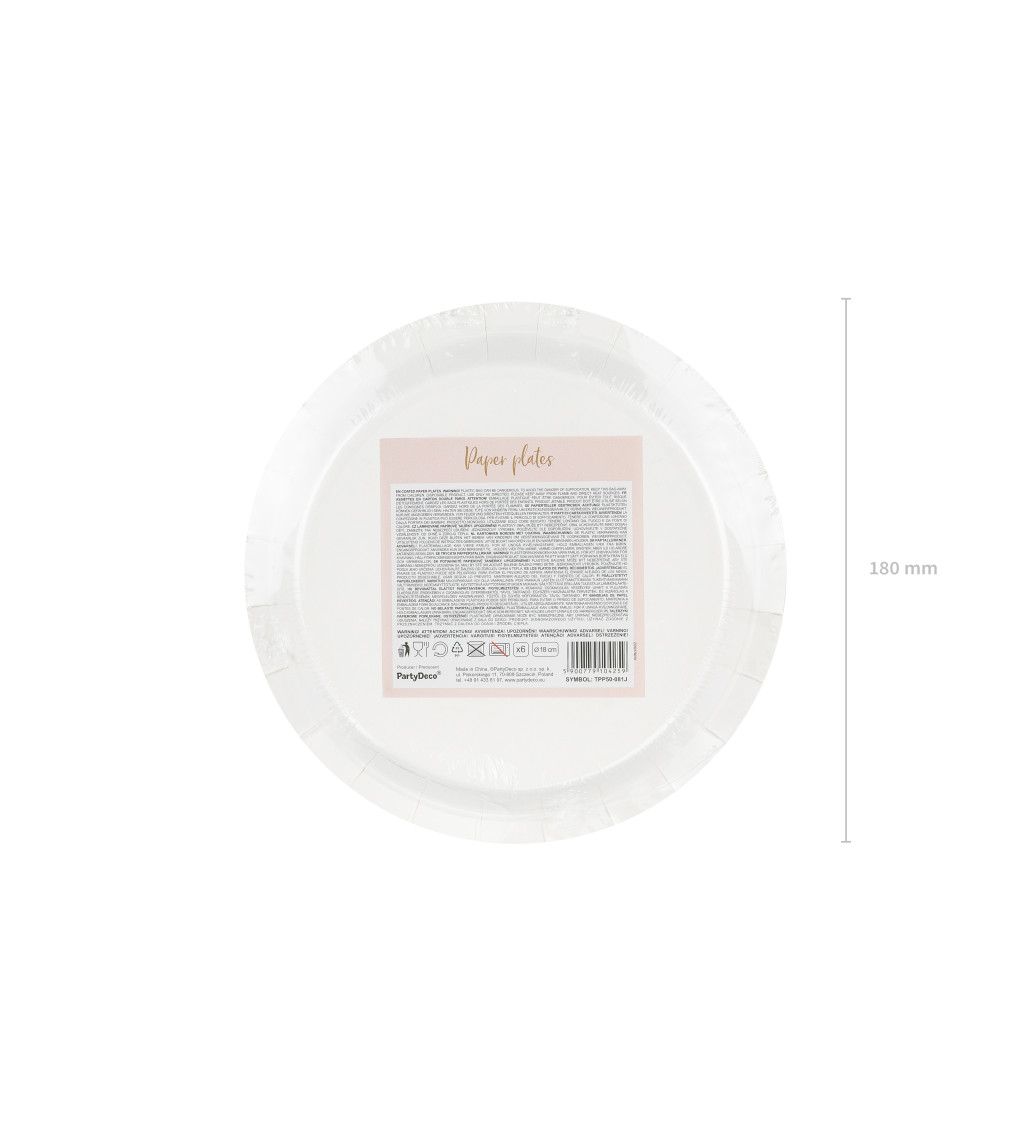 Talířek růžový puntíky