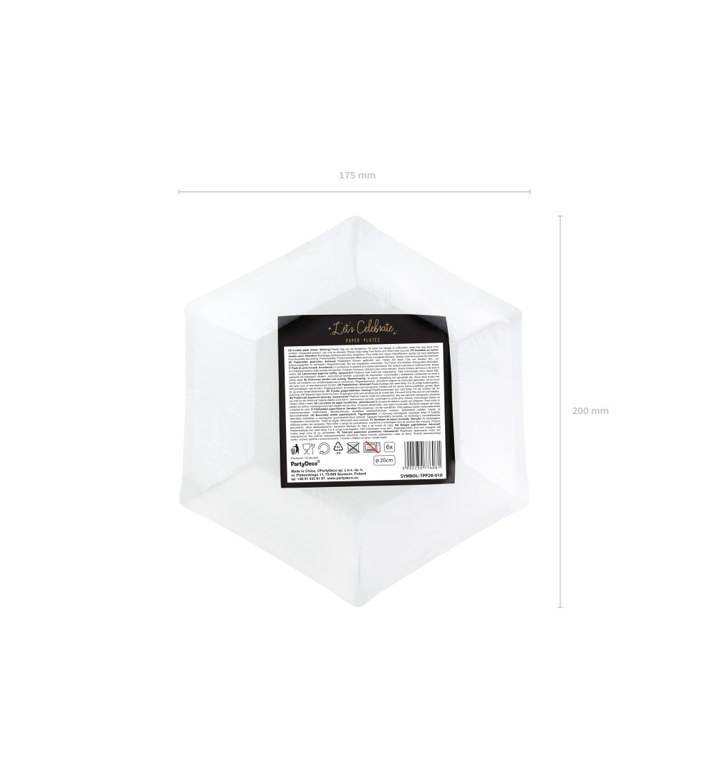 Talíř - černý s hvězdami