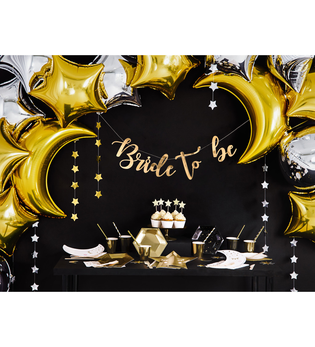 Talíř - černý s hvězdami