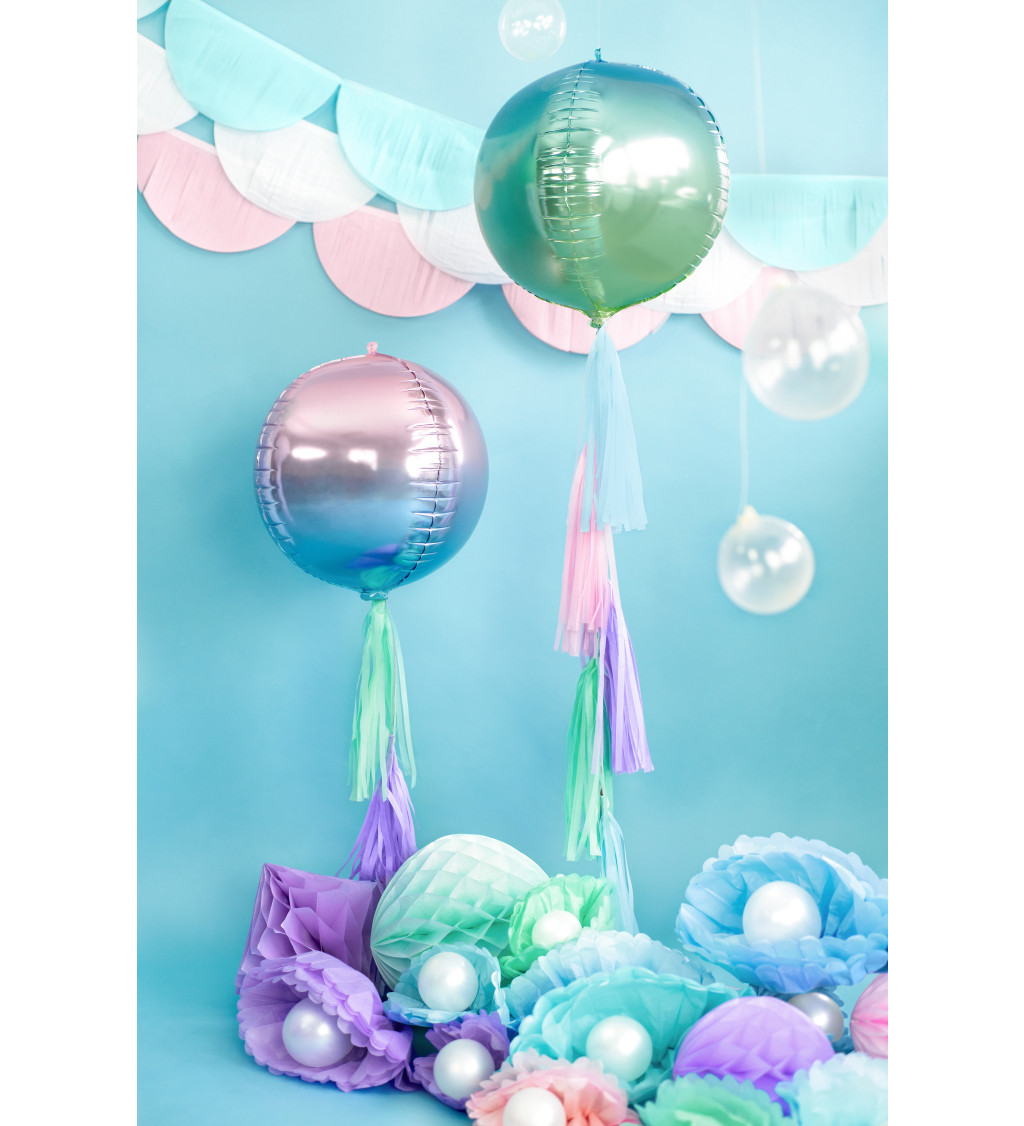 Fóliový balónek - zelenomodrý