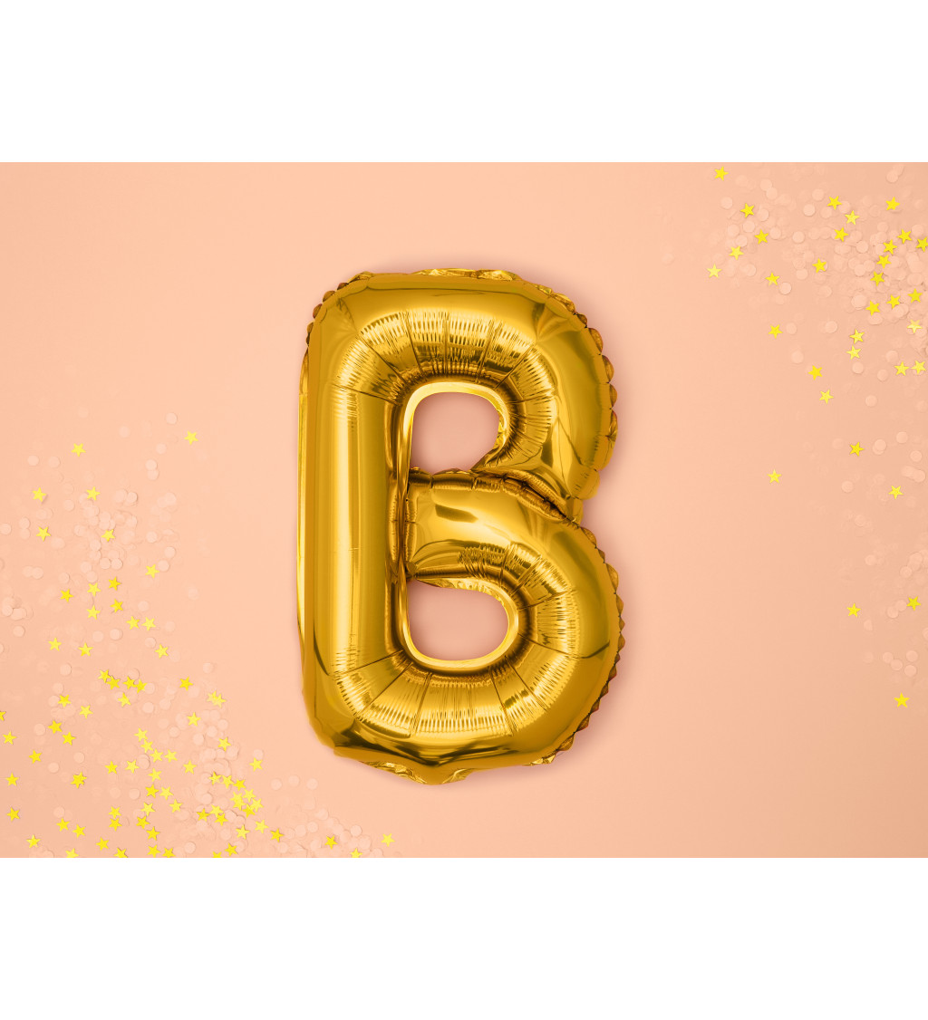 Malé zlaté písmeno B
