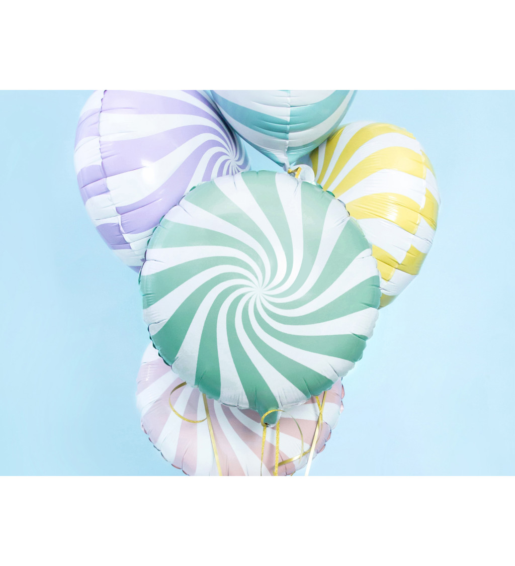 Fóliový balónek pastelový Candy - zelený