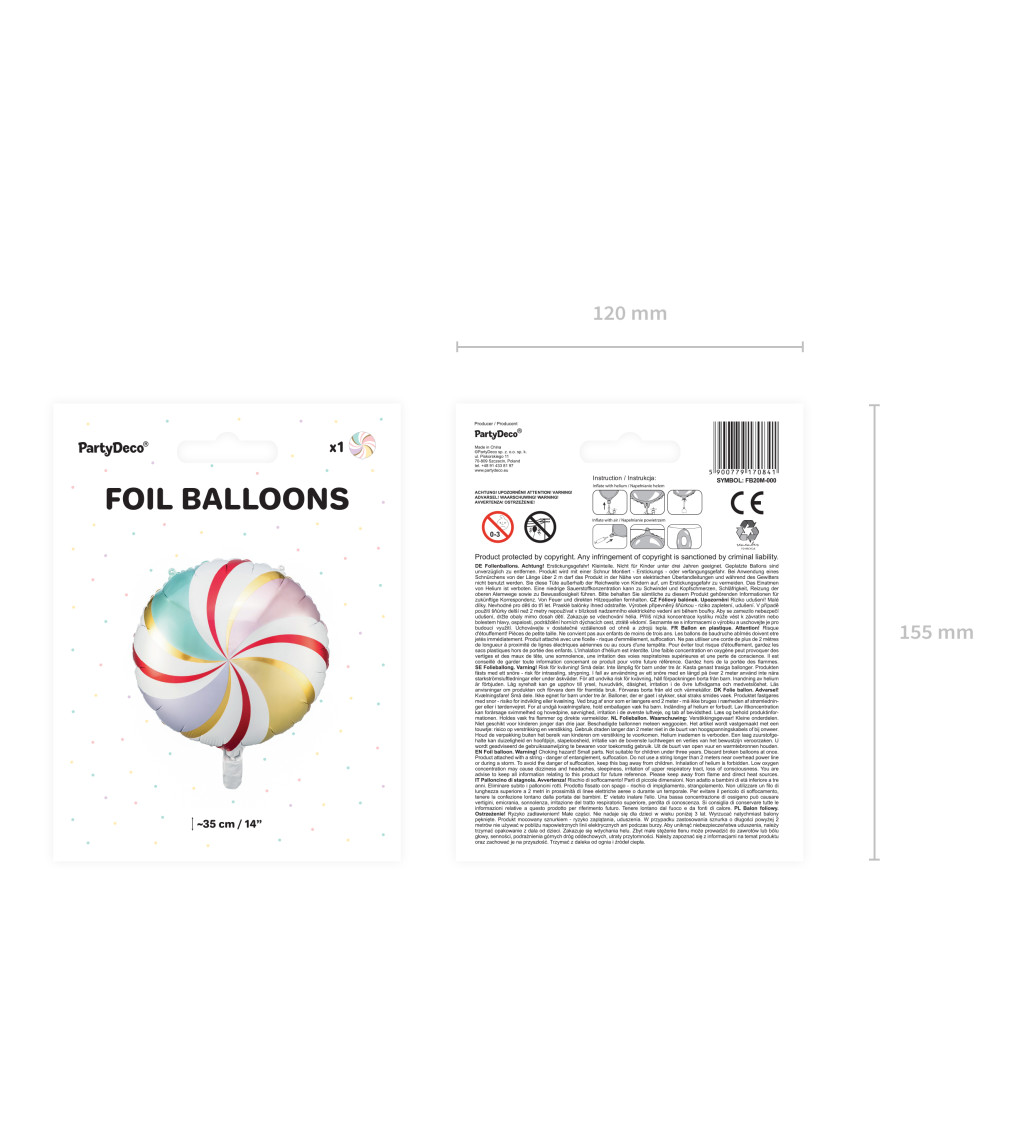 Fóliový balónek - Candy
