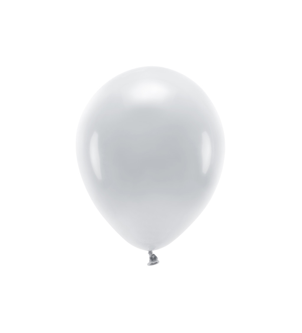 EKO Latexové balónky 30 cm šedé, 10 ks