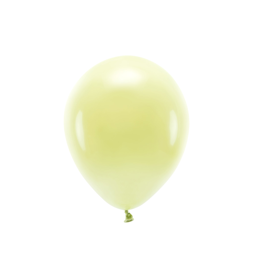 Latexové balónky eco pastelové žluté 30 cm 10 ks
