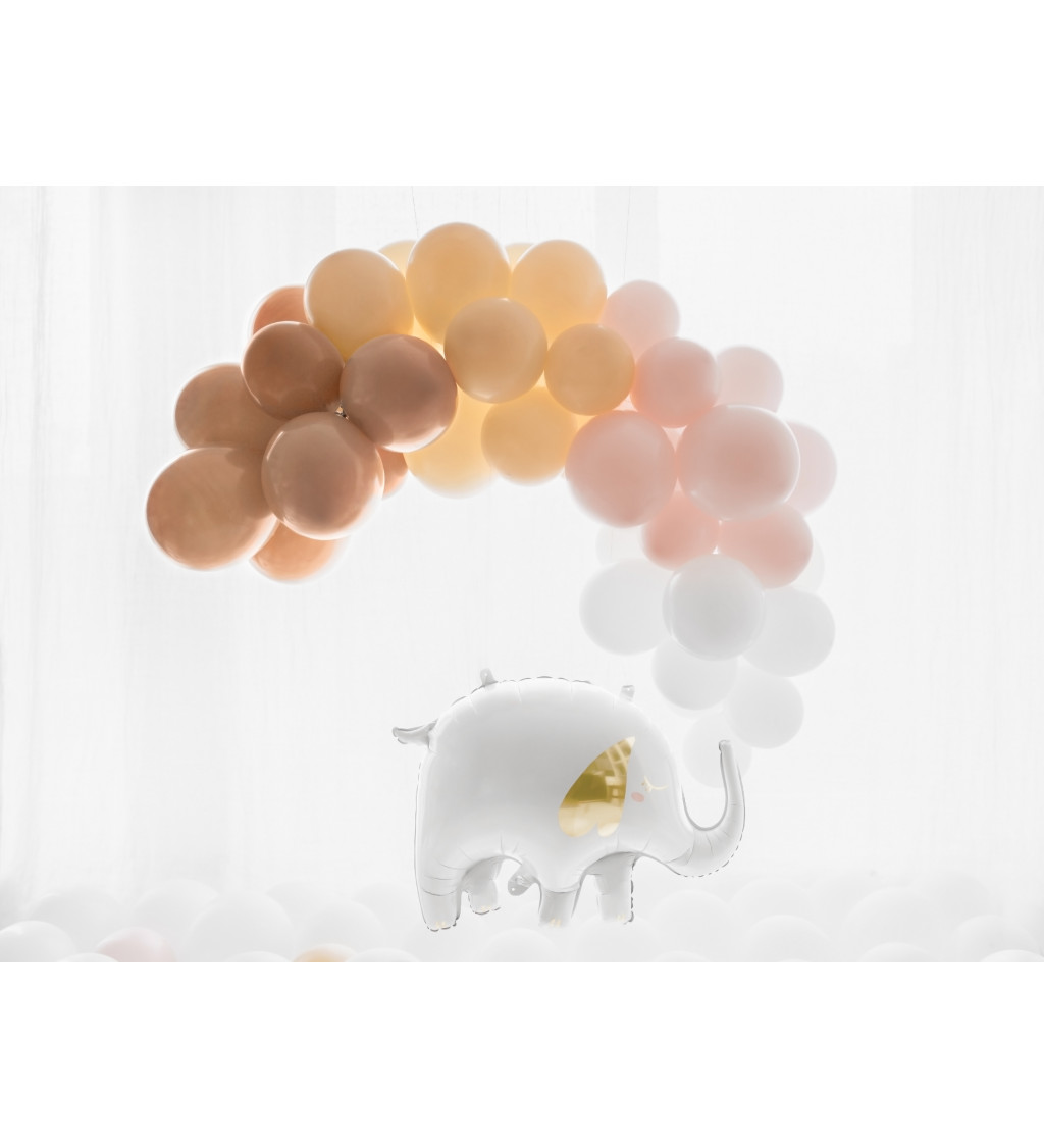 EKO Latexové balónky 30 cm pastelové, čokoládové, 10 ks