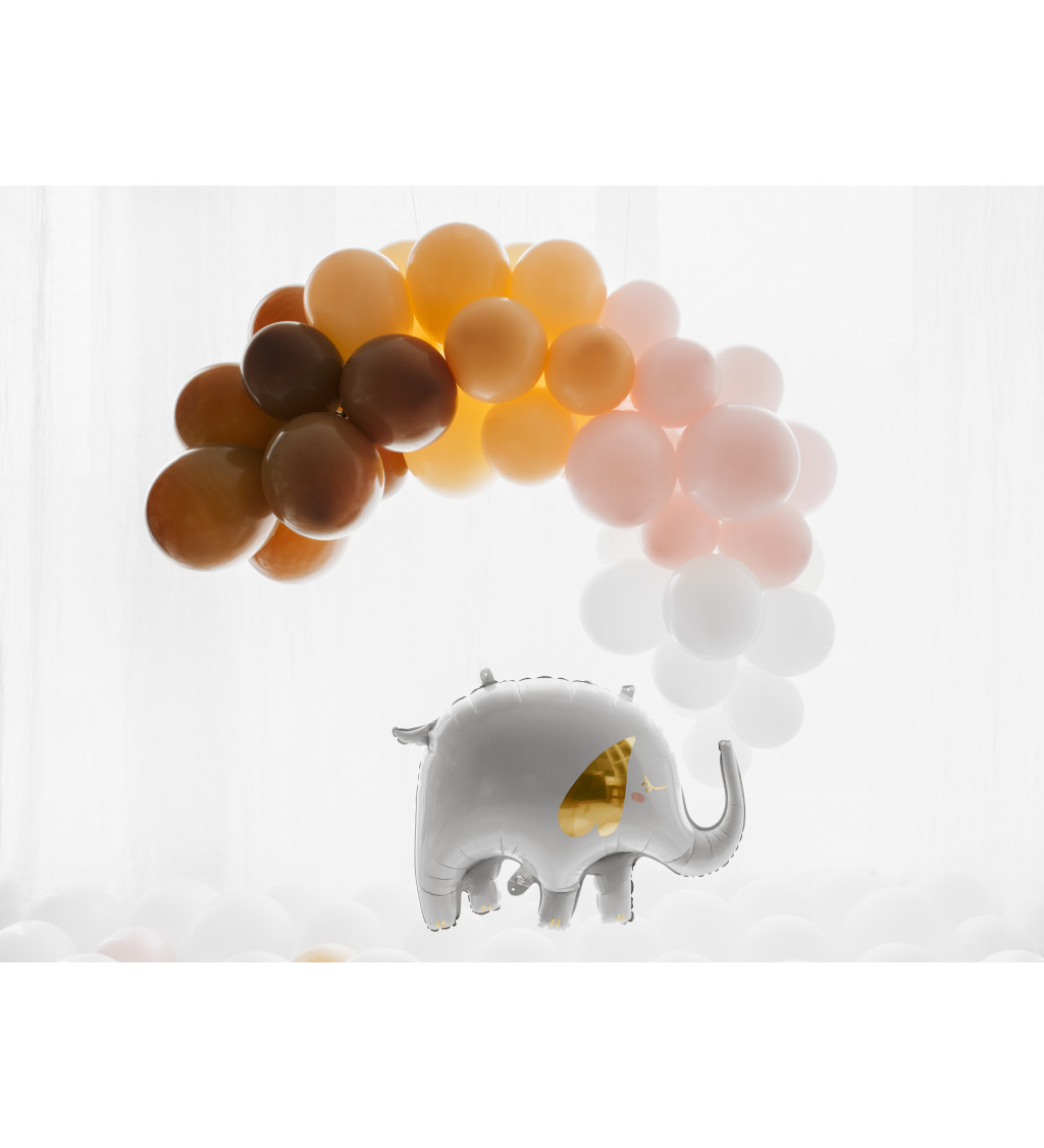 EKO Latexové balónky 30 cm pastelové, bílé, 10 ks