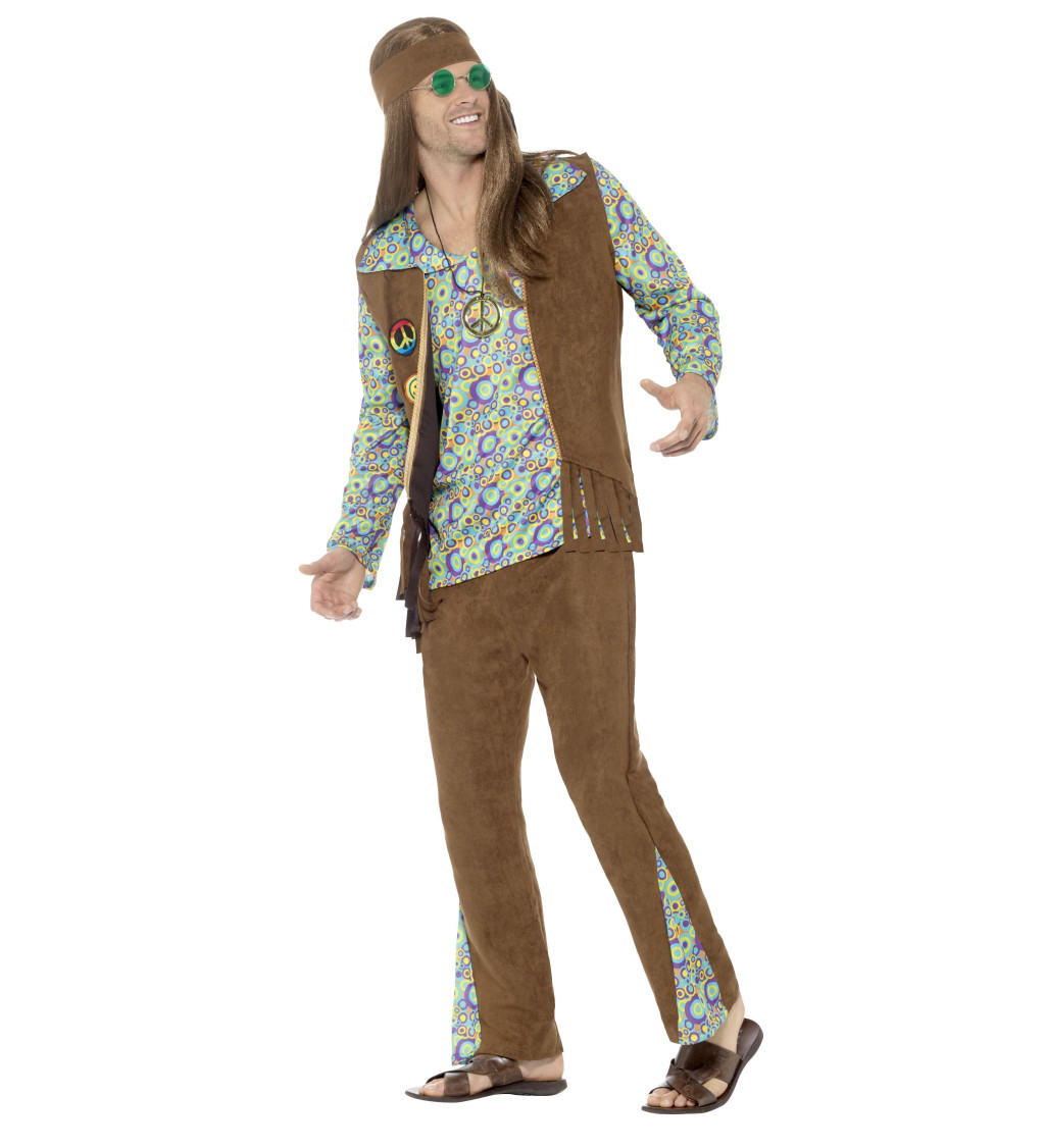 Pánský kostým - Hippie s vestou