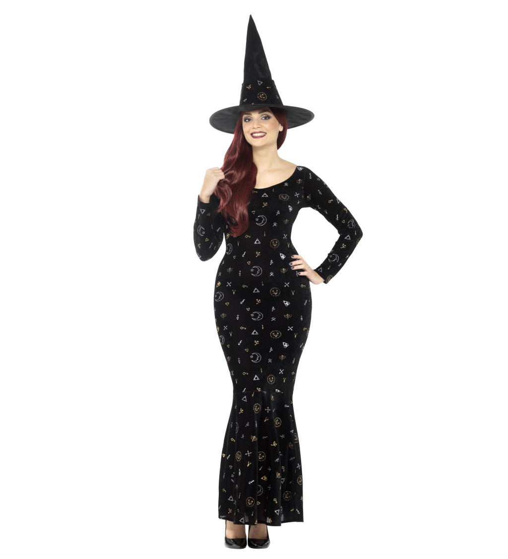 Dámský kostým - čarodějnice Black Magic