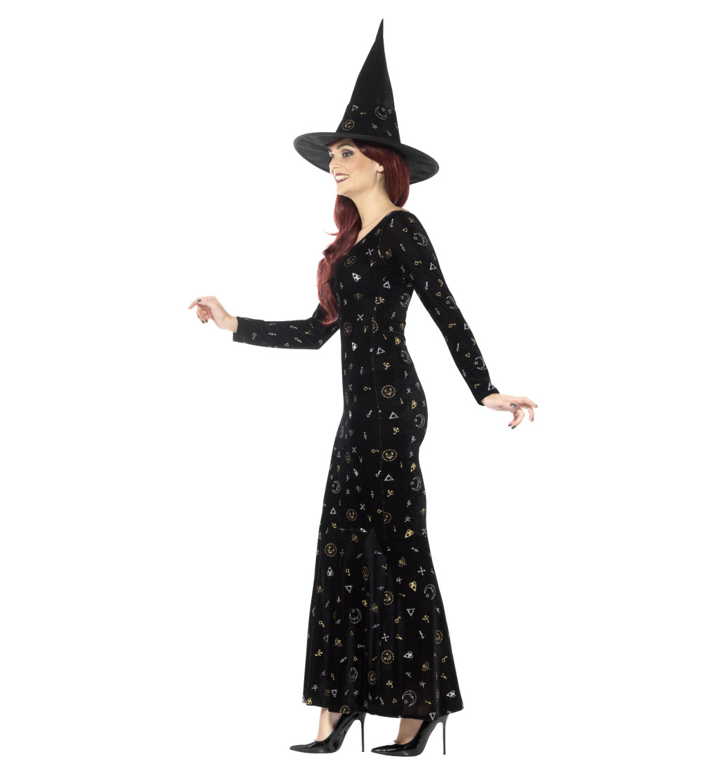 Dámský kostým - čarodějnice Black Magic