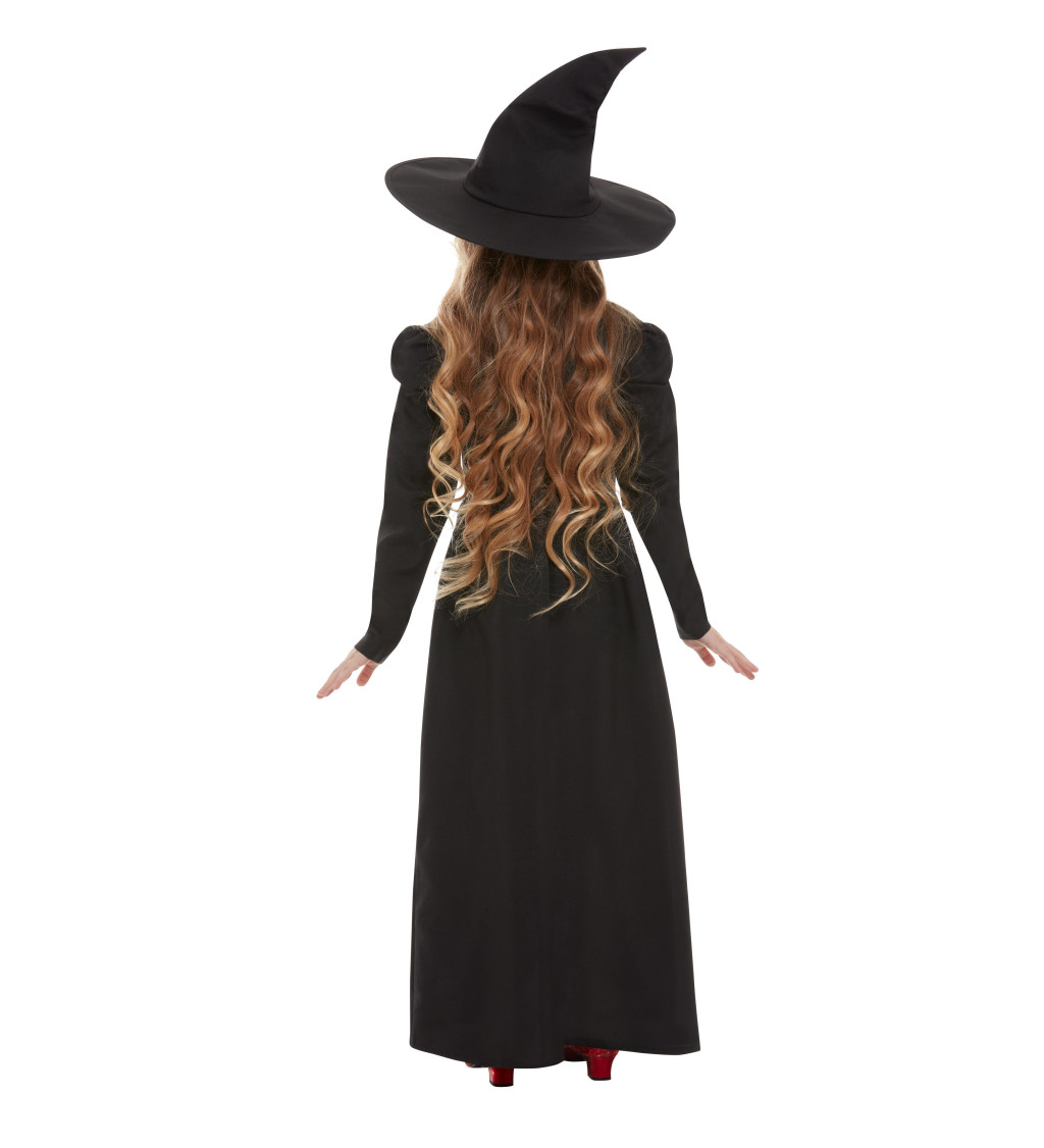 Dětský kostým - černá čarodějnice