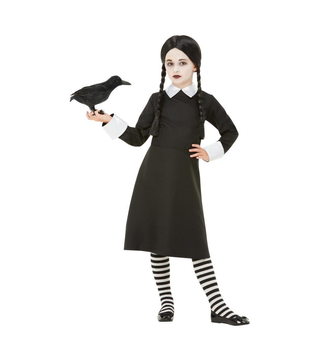 Dětský kostým halloween - Wednesday Addams