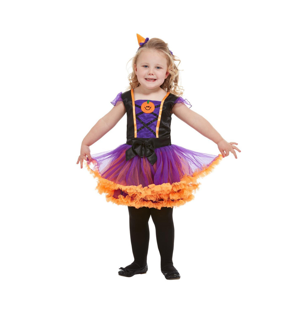 Halloween kostým pro děti Dýňová čarodějka