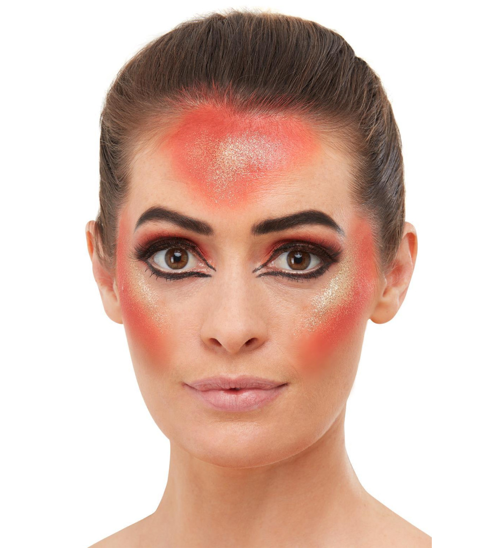 Make-up ohnivý vzhled
