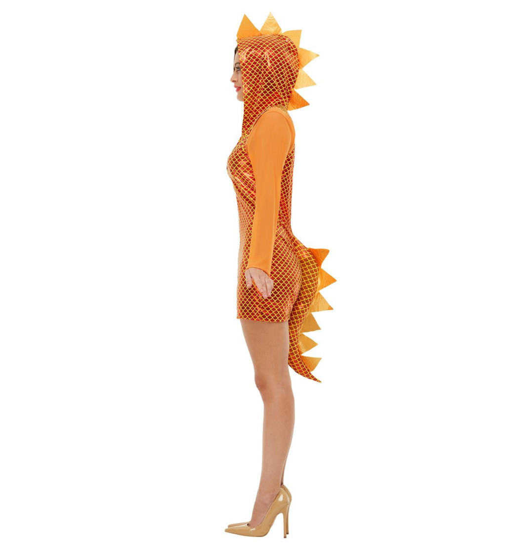 Dámský kostým Oranžový drak