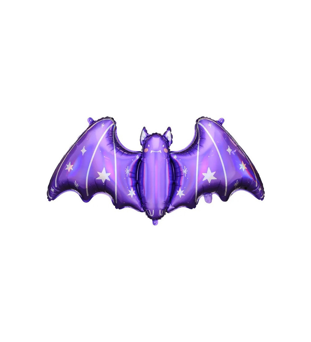 Fóliový balónek - fialový netopýr