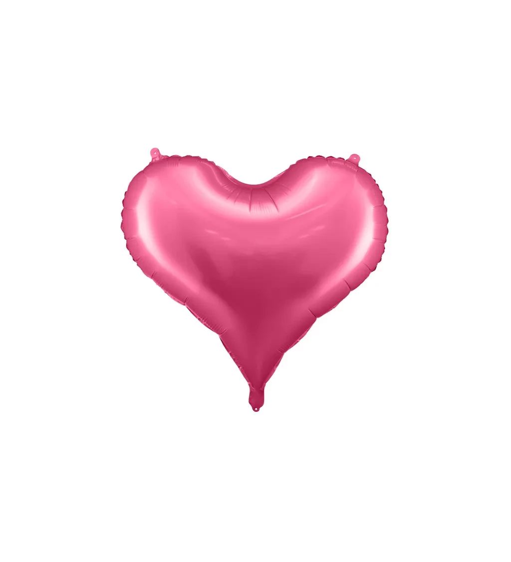Fóliový balónek Srdce, tmavě růžová, 75cm