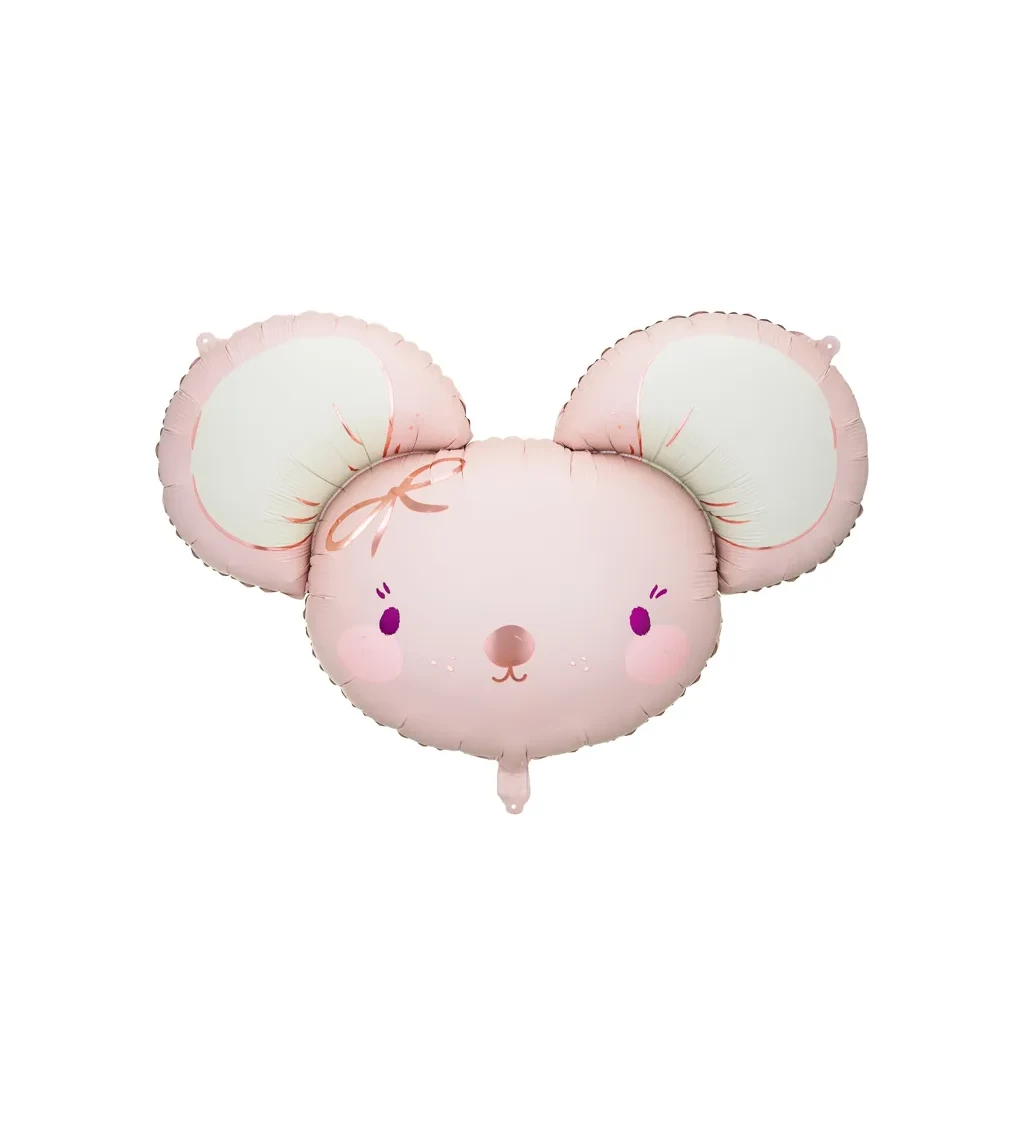 Fóliový balónek Myška růžová