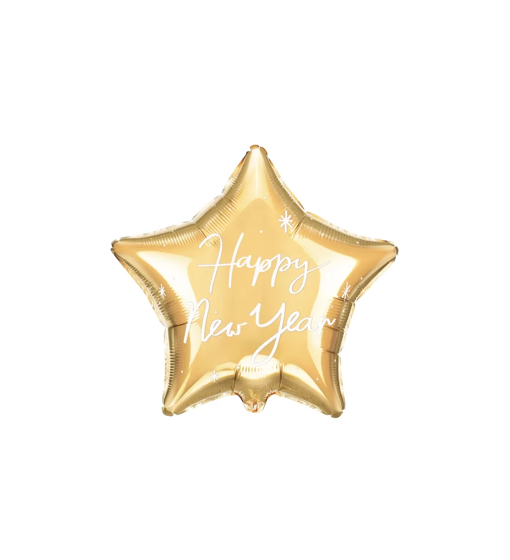 Fóliový balónek - Star Happy New Year
